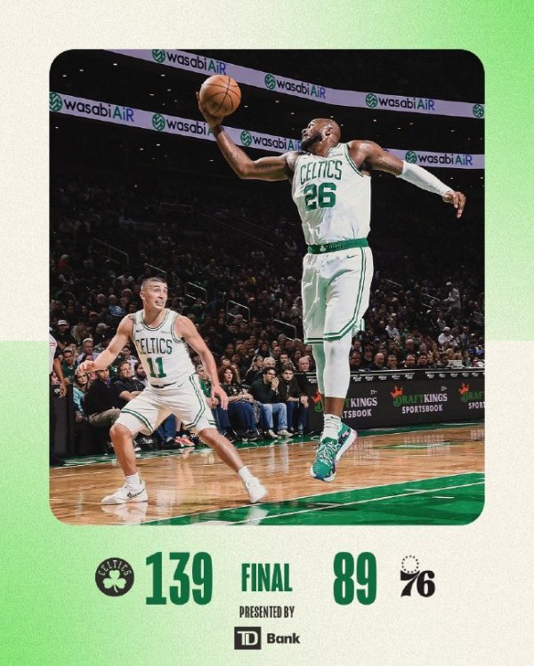 韦德体育 布朗18分塔图姆16+10 凯尔特东谈主大捷76东谈主50分